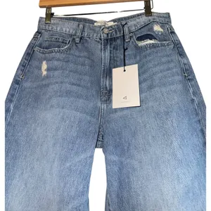 Hidden Logan Dad Jeans‎ Women's 27 Wide Leg Distressed Baggy Medium Wash New thumbnail 3