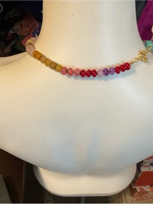 Multicolor Beaded Necklace thumbnail 4