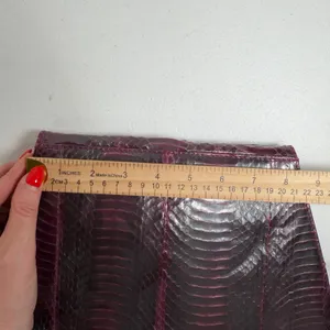 J. Renee Small Crossbody Bag Purple Snakeskin Embossed Vintage Faux Leather thumbnail 12