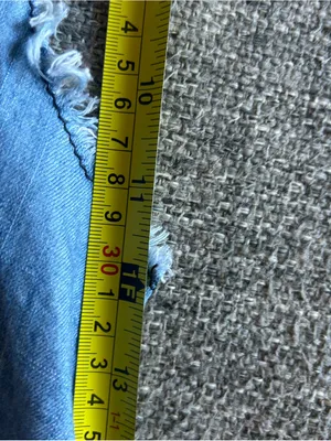 Vintage Havana Light Blue Denim S/L Button-Up Shirt w/Hi Low Hem | Size Large thumbnail 9