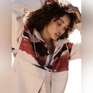 NWOT Free People Movement 1/2 zip Daybreak jacket chai size XS‎ thumbnail 3