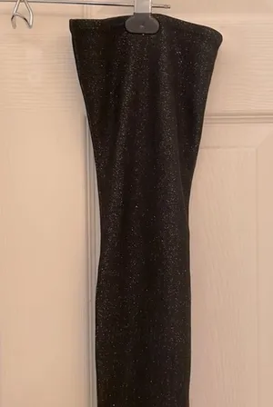 Jacobies Black Shimmer Thigh High Stiletto Boots thumbnail 3