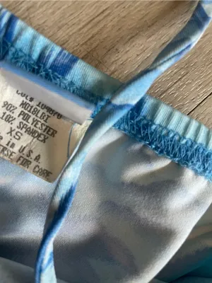 Blue Palm Tree Print Sundress Size XS thumbnail 2
