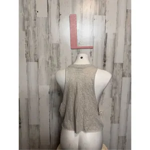 Red hot cut off crop top size large Pink thumbnail 5