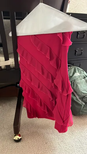 Oh Polly Pink Ruffle Mini Dress thumbnail 3