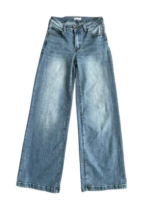 Fire & Rain High Ruse Wide Leg Jeans Women’s Size 7 Blue Denim Stretch thumbnail 1