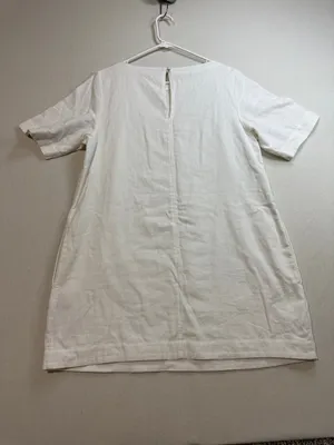 Abercrombie & Fitch White Short Sleeve Mini Dress thumbnail 8