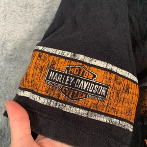 Harley-Davidson Black Tee with Orange Graphics villa ridge MO thumbnail 4