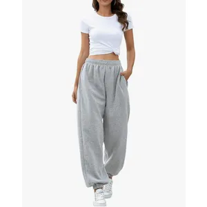 HeSaYep Size Medium Grey High Waisted Sweatpants Joggers Sweat Pants Gray thumbnail 2