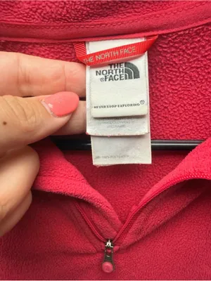 The North‎ Face Women’s Pink Quarter Zip Fleece Pullover Size Small thumbnail 3
