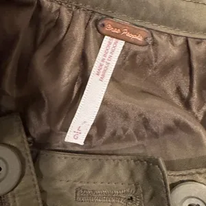 🧥‎ Free People Midnight Bomber Jacket Olive Green Women’s L 🧥 thumbnail 5