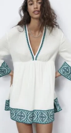 Zara‎ Cotton Dress nwt thumbnail 1