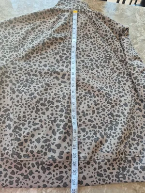 Abercrombie YPB Cheetah Print Half-Zip Pullover - Brown and Black Large thumbnail 6