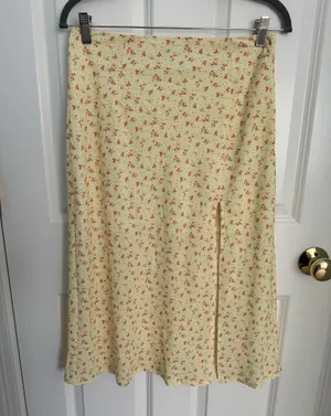 Princess Polly Yellow Floral Skirt and Bra Top Set thumbnail 3