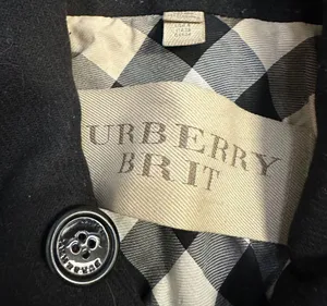 Burberry Brit Double Breasted Belted Virgin Wool Trench Coat thumbnail 4
