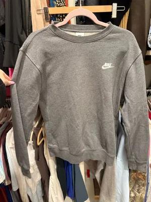 Grey Nike Crewneck Sweatshirt thumbnail 1