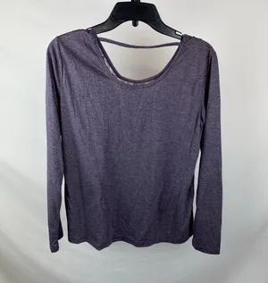 Long Sleeve Blouse Purple Size M thumbnail 2