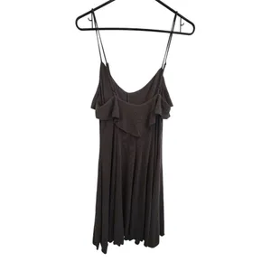 Anthropologie Dress Women Size Medium Ruffle Green Mini Summer Sadie & Sage thumbnail 3