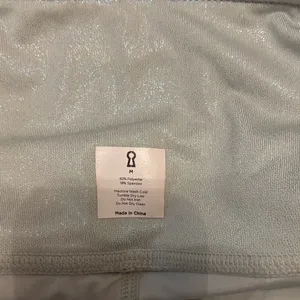 Alphalete liquid shimmer green full length Leggings medium thumbnail 3