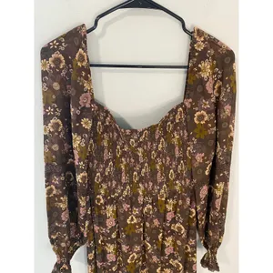 Wilfred Tempest Floral Smocked Mini Dress Size Medium thumbnail 3