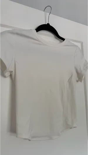 White Midi Workout Tee thumbnail 3