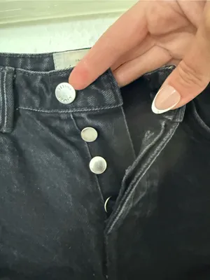 Sézane Niels Cuffed Denim Shorts Sz 36 / US 4 thumbnail 5
