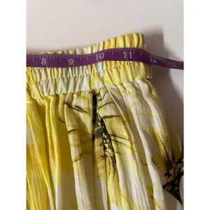 H&M Yellow Floral Elastic Waist Maxi Skirt Size XS NWT thumbnail 7