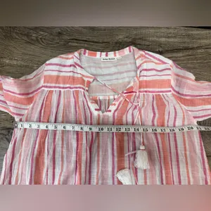 Roller Rabbit‎ striped tunic swim cover up size small thumbnail 3