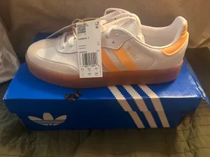 Adidas Sambae J’s White w/ Orange Size 7Women thumbnail 6