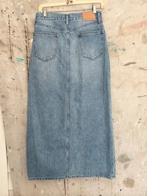 Aritzia Denim Forum 90s Vintage Maxi Jean Skirt thumbnail 4