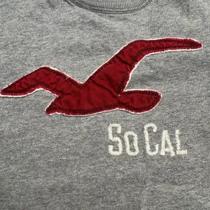 Hollister So Cal Graphic T Shirt Gray Bird Logo Short Sleeve Cotton Mens S‎ thumbnail 2