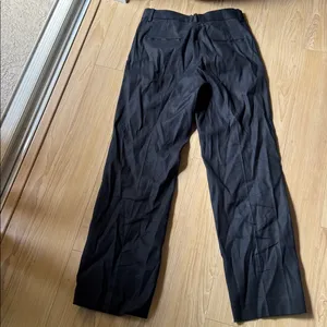 Massimo Dutti Classic Black Trousers thumbnail 4