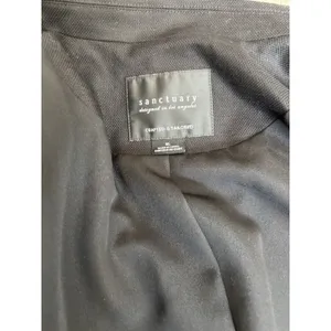 Sanctuary Black Double Breasted Blazer Women’s XL Gold Button Ponte‎ thumbnail 3