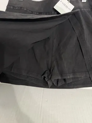 Fashion Clothing Black Women's Skort with Front Overlay thumbnail 2