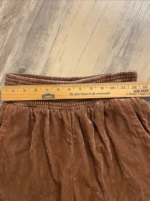 Anthropologie Gloria Velvet Jogger Taupe Size SMALL thumbnail 3