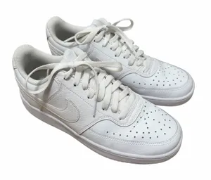Nike White Court Vision Low Sneakers Sz 8.5 thumbnail 1