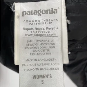 Patagonia Women’s Black Puffer Jacket Size Small thumbnail 4