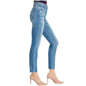 Mother Denim Women’s Size 27 Popism Blue The Looker High Rise Ankle Skinny Jeans thumbnail 3