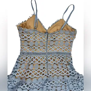 Lulus Beauty & Lace Light Blue Crochet Mini Dress thumbnail 8