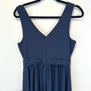 Lulus Thoughts of Hue Surplice Sleeveless Navy Blue Maxi Dress Bridesmaid Formal thumbnail 7