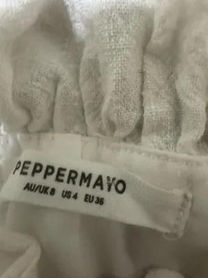 Peppermayo texas sun linen mini dress size 4 thumbnail 3