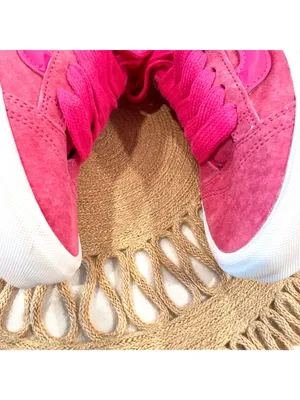 NWOT Vans Knu Skool Sneakers Pink Glo Leather Size W6 Skater Sporty thumbnail 4