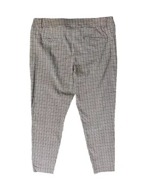 Maurices Houndstooth Pull On Ankle Pants Womens XXL Plaid Career Stretch Used thumbnail 4