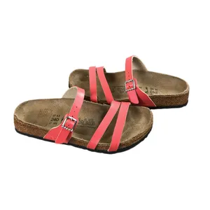 Birkenstock BIRKI'S Leather Strapy Sandal L6/M4 Coral Everyday Resort Coastal Made In German thumbnail 3