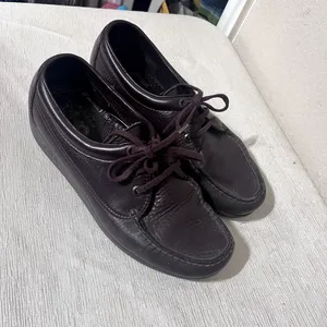 SAS Siesta Shoes Womens Size 7.5 Brown Leather Lace Up Oxfords Comfort thumbnail 2