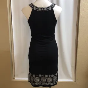 INC little black sleeveless sequin dress thumbnail 5