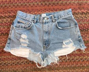 Vintage Original Calvin Klein Double Stone Cut Off Jean Shorts thumbnail 1