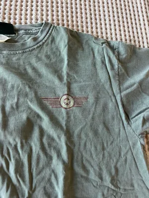 American Apparel American Outpost gray & green t-shirt #outpost thumbnail 2