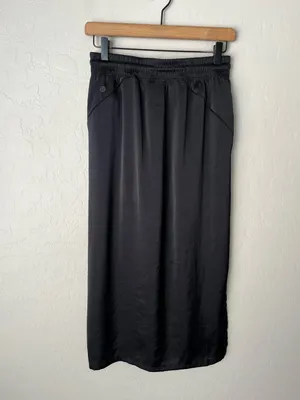 Lululemon Glide Away midi Slip Skirt with pockets Black 6 thumbnail 7