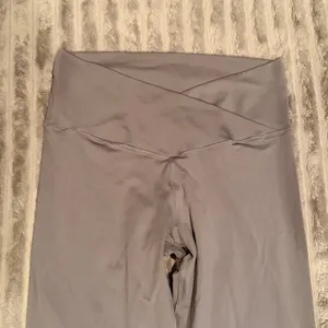 Unbranded Gray V-Crossover Waistband Leggings Yoga‎ Athletic Pants thumbnail 4